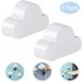 PEACNNG Magnetic Key Holder for Wall Door Magnetic Key Ring Holder with Adhesive Magnetic Key Rack Organizer Hooks 2 Pack White