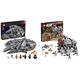 LEGO 75257 Star Wars Millennium Falcon Raumschiff Bauset mit Finn & 75337 Star Wars at-TE Walker, Bewegliches Spielzeugmodell, Set mit Minifiguren inkl. 3 Klonsoldaten