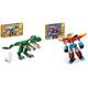 LEGO 31058 Creator Dinosaurier Spielzeug, 3in1 Modell mit T-Rex & 31124 Creator 3-in-1 Super-Mech Roboter Kinderspielzeug, Drachenfigur, Flugzeug, kreatives Spielzeug für Kinder ab 6 Jahre