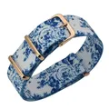 Sangles Nato colorées remplacement de bracelet de montre souple lavable bleu rose fleur