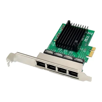 Carte réseau PCIE X1 4 ports Gigabit Ethernet adaptateur pour serveur compatible avec les