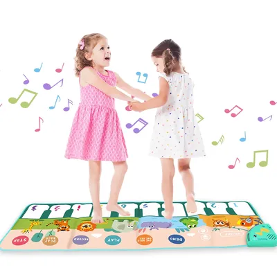 Tapis de clavier de piano musical pour enfants tapis polymère pour piste de danse sons