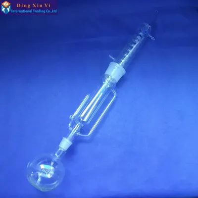 Extracteur de Soxhlet en verre de 500ml appareil d'extraction de soxhlet avec condensateur enroulé