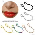 Starbeauty – faux anneau de nez en U mince anneau de Septum Labret lèvre narine Piercing faux