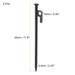 2Pcs Tent Stakes Steel Heavy Camping Tent Pegs 30cm/12 in with Hook, Black