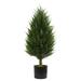 3' Cypress Tower Artificial Tree UV Resistant (Indoor/Outdoor) - 36