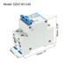 Miniature Circuit Breaker Low Voltage AC 40A 400V 2 Pole DZ47-63 C40 - White, Blue