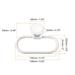 Wall Mounted Oval Towel Ring ABS Hanging Holder Self-Adhesive