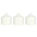 Mega Candles 3 pcs Unscented White Dome Top Round Pillar Candle Hand Poured Premium Wax Candles 3 Inch x 3 Inch Home DÃ©cor Wedding Receptions Baby Showers Birthdays Celebrations Party & More
