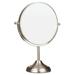 Decobros 8-inch Large Tabletop Two-Sided Swivel Vanity Mirror with 7X Magnification 13-inch Height