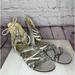 Free People Shoes | Free People Snake Skin Gladiator Sandals | Color: Black/Cream | Size: 8