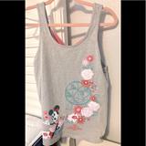 Disney Shirts & Tops | Disney Parks Rare Minnie Tank From Epcot Flower & Garden Festival 2019 Y | Color: Gray/Pink | Size: Mg