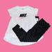 Nike Matching Sets | Girls 2 Piece Set Nike 4t | Color: Black/White | Size: 4tg