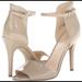 Nine West Shoes | 3/$20 Nine West Acre Nude Ankle Strap Heels | Color: Cream | Size: 8.5