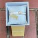 Michael Kors Jewelry | Michael Kors Gold + White Enamel Logo Bangle Bracelet | Color: Gold/White | Size: Os