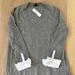 J. Crew Sweaters | J Crew V-Neck Sweater With Shirt Cuffs, Xs, Heather Pewter Color | Color: Gray/White | Size: Xs