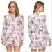 Disney Pants & Jumpsuits | Beauty & The Beast Floral Romper (Read Description) | Color: Pink/White | Size: Xs