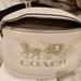 Coach Bags | Large Coach Embossed Logo 13"X6 1/2" | Color: Cream | Size: Os