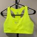 Nike Intimates & Sleepwear | Nike Neon Sports Bra - Size Medium | Color: Silver/Yellow | Size: M