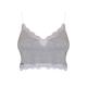 MAGIC Bodyfashion - Cozy Crop Top Heather Grey Unterwäsche Grau Damen