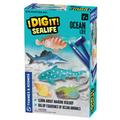 Thames & Kosmos I Dig It! Sealife – Ocean Life Excavation Kit | Explore Underwater Archaeology, Marine Biology | Dig Plastic Sea Creatures Out of a Plaster Block | Dust-free, Safe Educational Activity