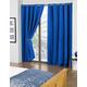 New Edge Blinds Pair Of Thermal Blackout Eyelet Curtains (Blue, 66" x 90" (168cm x 228cm))