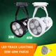 Éclairage sur rail à LED avec spot lampe par30 30W 40W vêtements d'intérieur magasin laitier