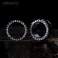 KUYOUTH-Extenseurs de tunnels d'oreille bijoux de corps piercing à vis jauges de boucle