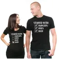 T-shirt de grossesse pour couple chemises d'annonce de grossesse ALTERShirts drôles et mignons