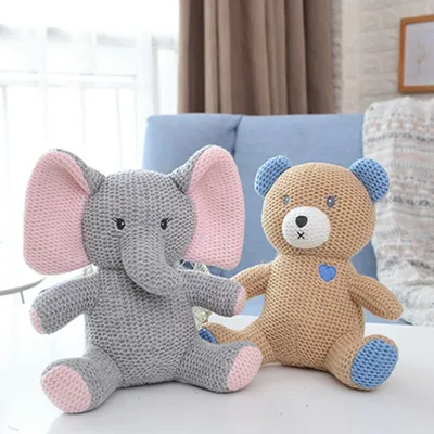 Peluche en laine douce de 23cm pour bébé jouet pour enfant garçon et fille dessin animé ours