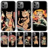 Coque de téléphone Apple Tattoo Cat Ramen Sushi Samurai Tattoo iPhone 11 15 13 14 Pro Max 12