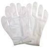 CONDOR 48UR64 Inspection Gloves,White,Nylon,L,PK12