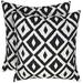 RSH DÃ©cor Indoor Outdoor Set of 2 Pillows 20 x 20 Black & White Aztec