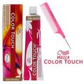 6/45 Dark blonde/Red red-violet Wella COLOR TOUCH by WeIIa Demi-Permanent Haircolor Dye Ammonia-Free Hair Color - Pack of 2 w/ Sleek Pink Argan Comb
