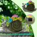 Clearance! Yohome Happy Resin Decoration Outdoor LED Solar Light Statue Garden