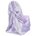 Efavormart Lavender Silky Satin Universal Chair Covers Fits All Type of Chairs Event Dinning Slipcover For Wedding Party