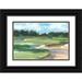 Harper Ethan 14x11 Black Ornate Wood Framed with Double Matting Museum Art Print Titled - Golf Course Study II