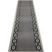 Custom Size Runner Rug Skid Resistant Backing Rug Runner Trellis Border Grey Color Cut to Size Roll Runner Rugs By Feet Customize in USA Facility