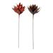 Studio 350 Eva Artificial Flower Set of 2 9 inches wide 37 inches - Red