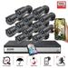 H.265+ Security Camera System with 2TB Hard drive ZOSI 16CH 1080P Security Camera System 5MP Lite CCTV DVR 12pcs Outdoor 1080P Security Camera Night Vision Waterproof Home Business Security