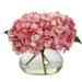 Nearly Natural Blooming Hydrangea w/Vase