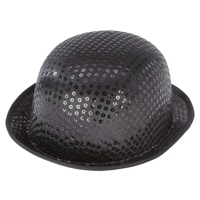 Bowler Pailletten, schwarz Image