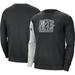 Men's Nike Black/Heather Gray Brooklyn Nets Courtside Versus Force & Flight Pullover Sweatshirt