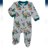 Disney Pajamas | Baby Disney Mickey & Minnie Mouse Christmas Sleeper Pajamas | Color: Green/Red | Size: Various