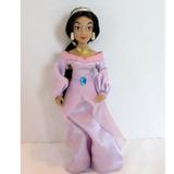 Disney Accents | Disney Deagostini Aladdin Figure Rare Princess Jasmine Porcelain 7" Doll Purple | Color: Black/Purple | Size: 7 Inch