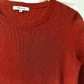 Madewell Tops | Gorgeous Nwot Madewell Short Sleeve Rust And Gold Threaded Sweater/Shirt!! | Color: Gold | Size: M