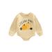 AMILIEe Baby Girl Boy Halloween Outfit Pumpkin Sweatshirt Rompe Fall Winter Clothes