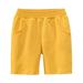 JDEFEG Boys Sweatpants 4Th Pants Toddler Girls Boys Kids Sport Soild Casual Shorts Fashion Beach Cargo Pants Shorts Boy Sweatpants Size 10 Boys Pants Polyester Yellow 120