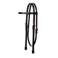 Tack Shack of Ocala- Reinsman Circle Y Lightweight Classic Smooth Browband Headstall, Western Headstall, Bridle, Headstall, Leather Headstall, Leather Western Headstall, Headstall for Horses (Black)