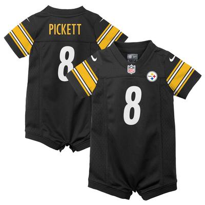 Pittsburgh Steelers Nike Home Jersey Strampler – Schwarz – Kenny Pickett – Kleinkinder Image
